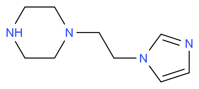 1-[2-(1H-imidazol-1-yl)ethyl]piperazine_分子结构_CAS_381721-55-7