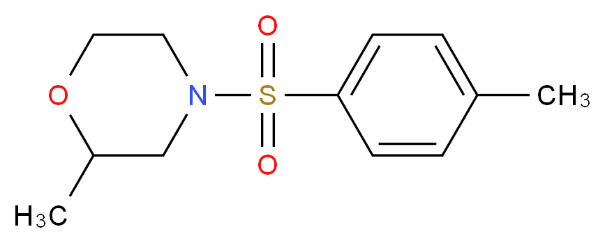 2-methyl-4-(4-methylbenzenesulfonyl)morpholine_分子结构_CAS_503469-23-6