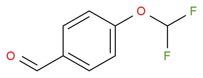 4-(二氟甲氧基)苯甲醛_分子结构_CAS_73960-07-3)