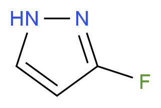 3-Fluoro-1H-pyrazole_分子结构_CAS_14521-81-4)