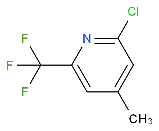 2-chloro-4-methyl-6-(trifluoromethyl)pyridine_分子结构_CAS_749256-90-4)