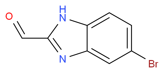 5-bromo-1H-1,3-benzodiazole-2-carbaldehyde_分子结构_CAS_885280-26-2