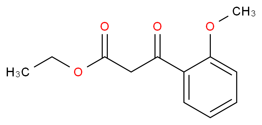 ethyl 3-(2-methoxyphenyl)-3-oxopropanoate_分子结构_CAS_41607-95-8