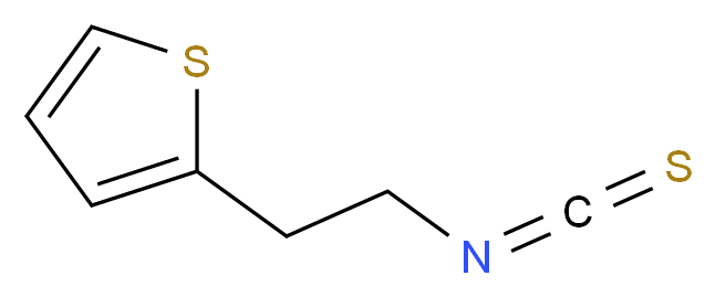 2-(2-Isothiocyanatoethyl)thiophene_分子结构_CAS_)