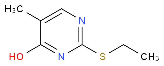 2-(ethylsulfanyl)-5-methylpyrimidin-4-ol_分子结构_CAS_13480-95-0