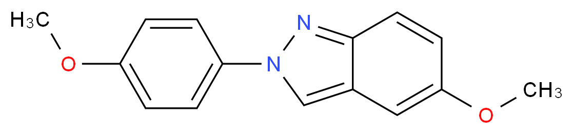 5-methoxy-2-(4-methoxyphenyl)-2H-indazole_分子结构_CAS_120455-06-3)