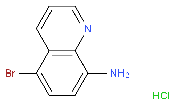 5-bromoquinolin-8-amine hydrochloride_分子结构_CAS_297760-76-0