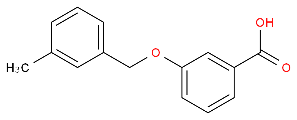 3-[(3-Methylbenzyl)oxy]benzoic acid_分子结构_CAS_)