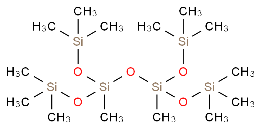 2,2,4,6,8,8-hexamethyl-4,6-bis[(trimethylsilyl)oxy]-3,5,7-trioxa-2,4,6,8-tetrasilanonane_分子结构_CAS_2003-92-1