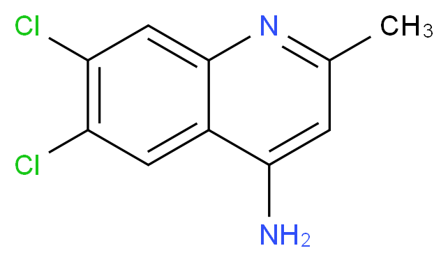 6,7-dichloro-2-methylquinolin-4-amine_分子结构_CAS_948292-89-5