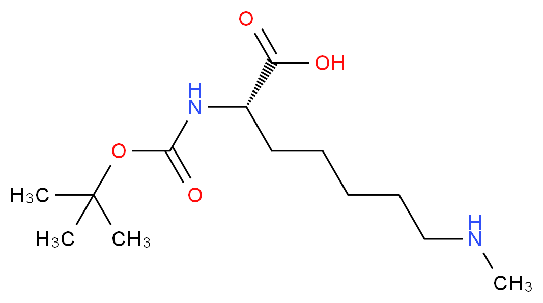 N(alpha)-Boc-N(epsilon),N(epsilon)-二甲基-L-赖氨酸_分子结构_CAS_65671-53-6)