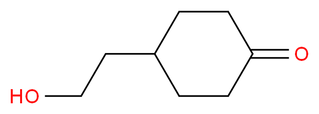 4-(2-Hydroxy-ethyl)-cyclohexanone_分子结构_CAS_32863-01-7)