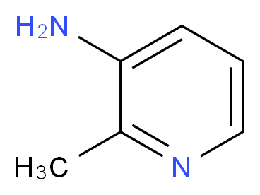 3-氨基-2-甲基吡啶_分子结构_CAS_3430-10-2)