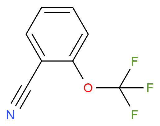 2-(Trifluoromethoxy)benzonitrile_分子结构_CAS_)
