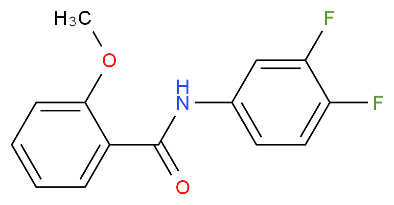 N-(3,4-Difluorophenyl)-2-methoxybenzamide_分子结构_CAS_353782-02-2)