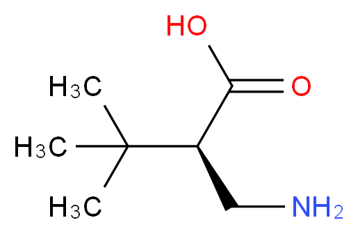 (R)-2-(Aminomethyl)-3,3-dimethylbutanoic acid_分子结构_CAS_367278-49-7)