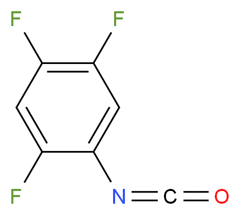 2,4,5-三氟苯基异氰酸酯_分子结构_CAS_932710-67-3)