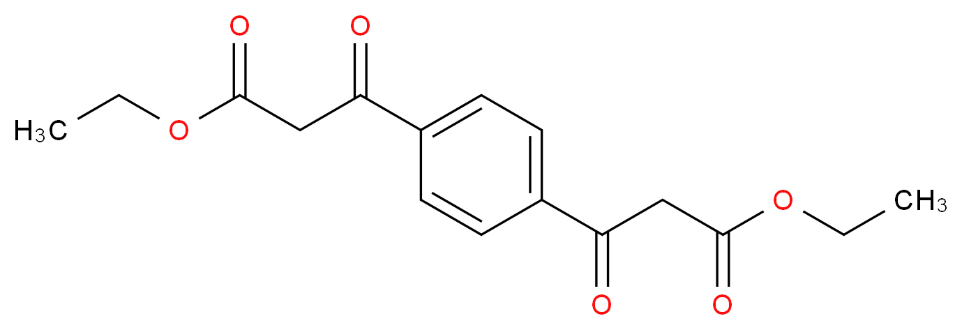 ethyl 3-[4-(3-ethoxy-3-oxopropanoyl)phenyl]-3-oxopropanoate_分子结构_CAS_448960-16-5