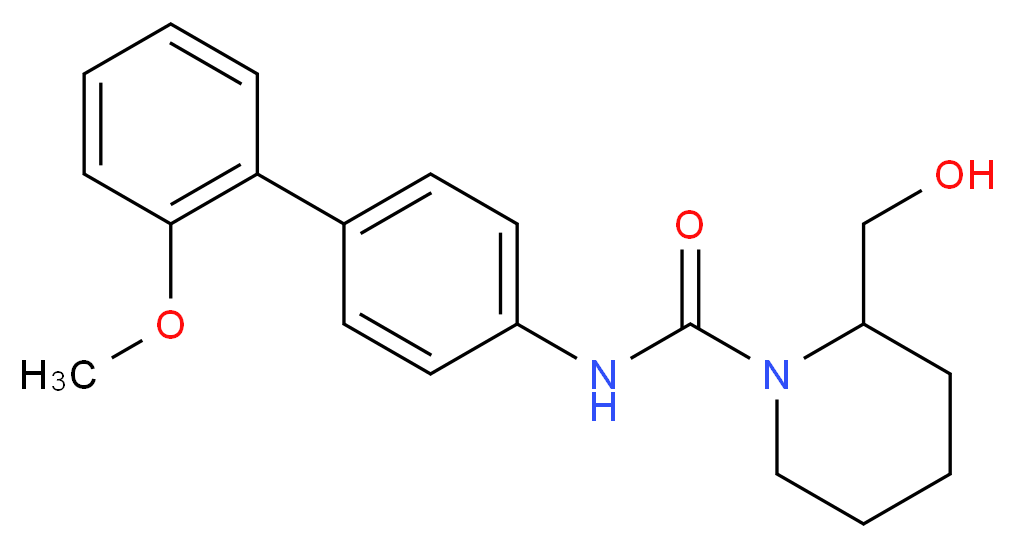 2-(hydroxymethyl)-N-(2'-methoxybiphenyl-4-yl)piperidine-1-carboxamide_分子结构_CAS_)