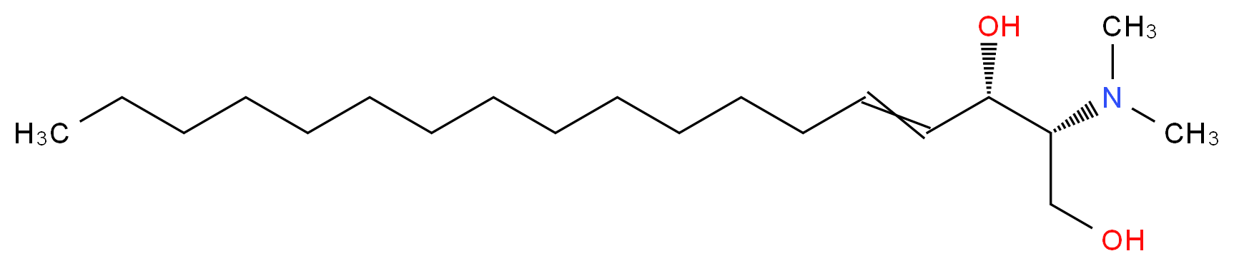 (2R,3S)-2-(dimethylamino)octadec-4-ene-1,3-diol_分子结构_CAS_119567-63-4