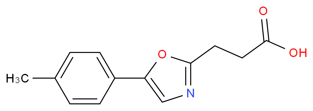 3-[5-(4-methylphenyl)-1,3-oxazol-2-yl]propanoic acid_分子结构_CAS_705962-58-9)