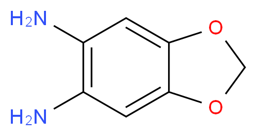 2H-1,3-benzodioxole-5,6-diamine_分子结构_CAS_38608-07-0