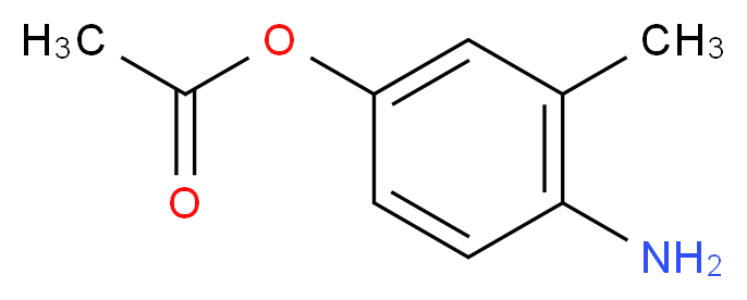 4-amino-3-methylphenyl acetate_分子结构_CAS_343786-85-6)