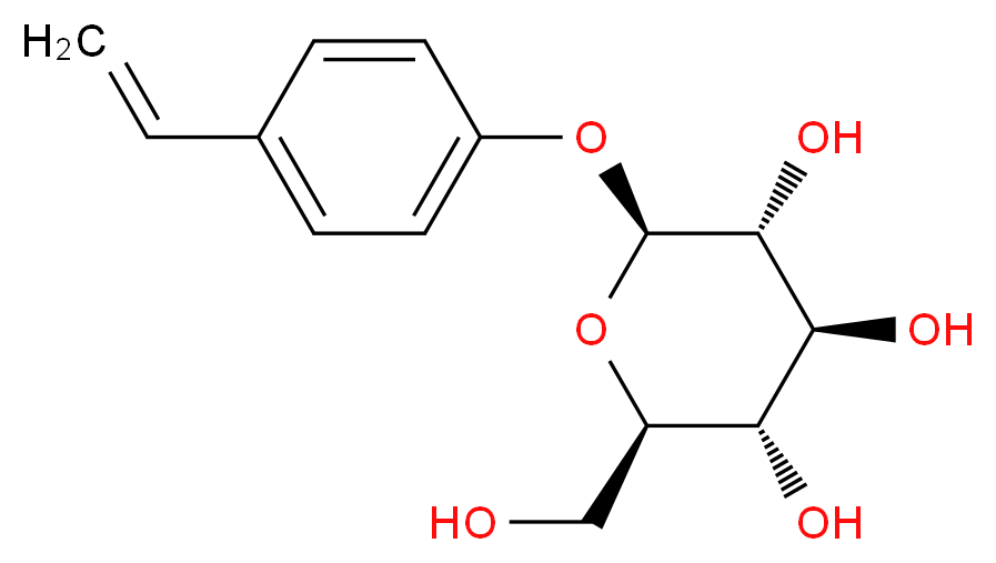 p-Vinylphenyl O-beta-D-glucopyranoside_分子结构_CAS_62470-46-6)