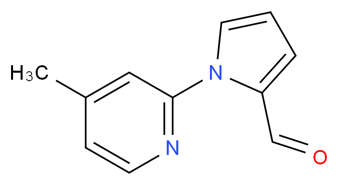 1-(4-methylpyridin-2-yl)-1H-pyrrole-2-carbaldehyde_分子结构_CAS_383136-14-9)