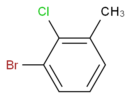 1-bromo-2-chloro-3-methylbenzene_分子结构_CAS_97329-43-6