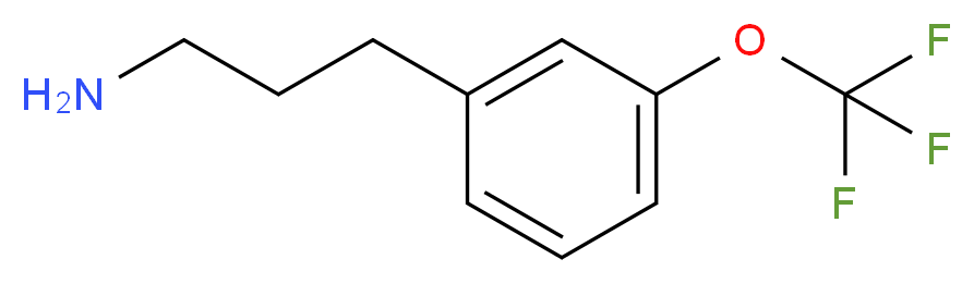 3-(3-TRIFLUOROMETHOXY-PHENYL)-PROPYLAMINE_分子结构_CAS_877151-52-5)