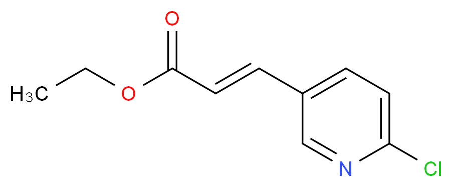 3-(6-Chloro-pyridin-3-yl)-acrylic acid ethyl ester_分子结构_CAS_159153-39-6)