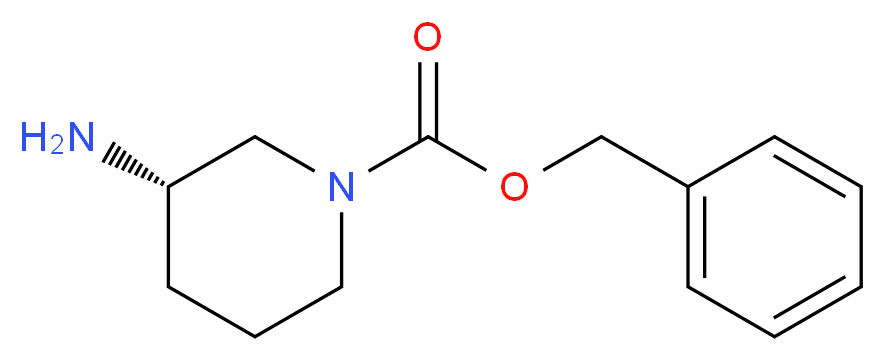 benzyl (3S)-3-aminopiperidine-1-carboxylate_分子结构_CAS_876461-55-1