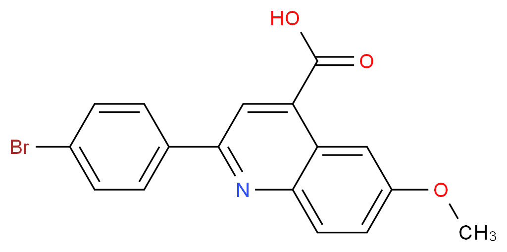 2-(4-Bromo-phenyl)-6-methoxy-quinoline-4-carboxylic acid_分子结构_CAS_35181-24-9)