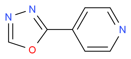 4-(1,3,4-oxadiazol-2-yl)pyridine_分子结构_CAS_64001-70-3