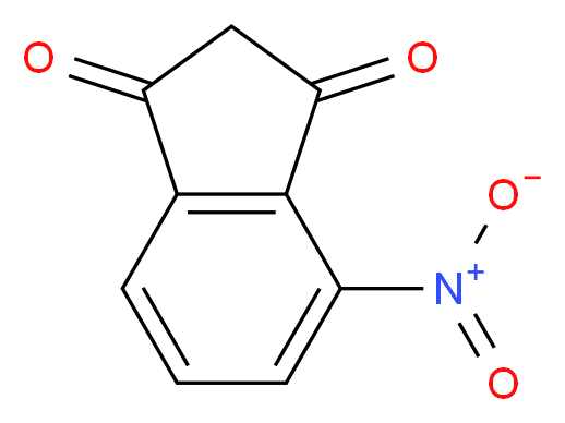 4-nitro-2,3-dihydro-1H-indene-1,3-dione_分子结构_CAS_4535-07-3