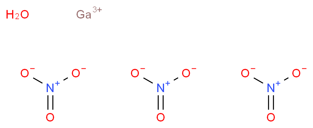 gallium(3+) ion hydrate trinitrate_分子结构_CAS_69365-72-6