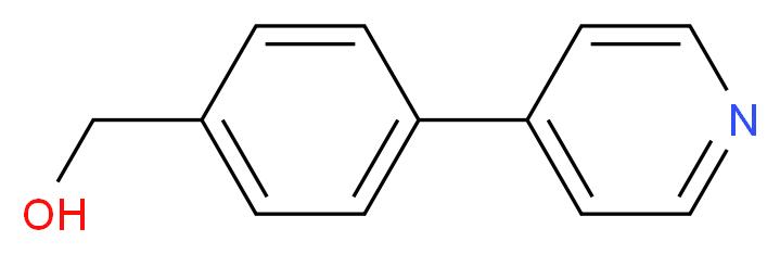 [4-(pyridin-4-yl)phenyl]methanol_分子结构_CAS_217192-22-8