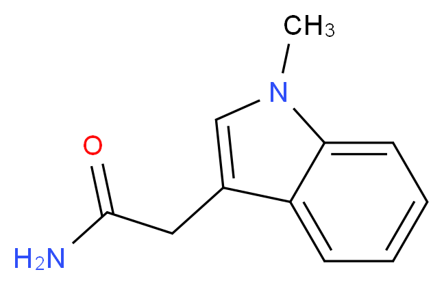 2-(1-Methyl-1H-indol-3-yl)acetamide_分子结构_CAS_150114-41-3)