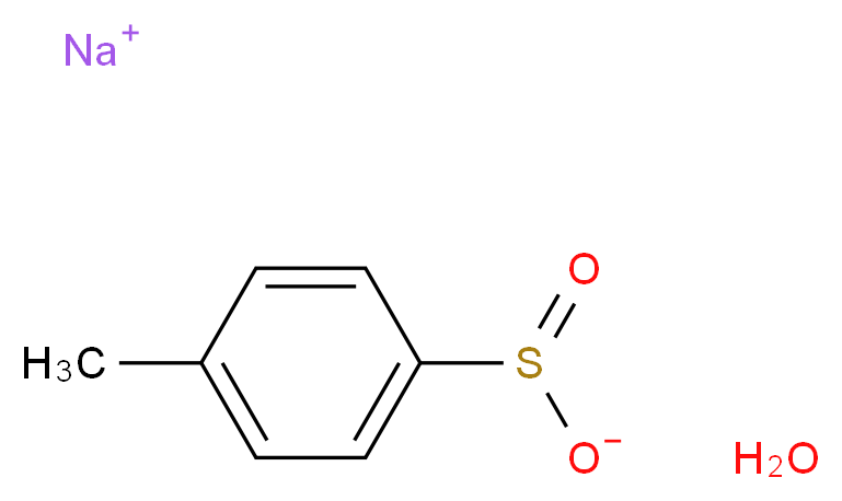 sodium 4-methylbenzene-1-sulfinate hydrate_分子结构_CAS_207801-20-5