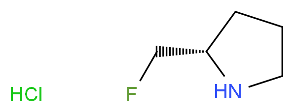 (2S)-2-(fluoromethyl)pyrrolidine hydrochloride_分子结构_CAS_875553-78-9