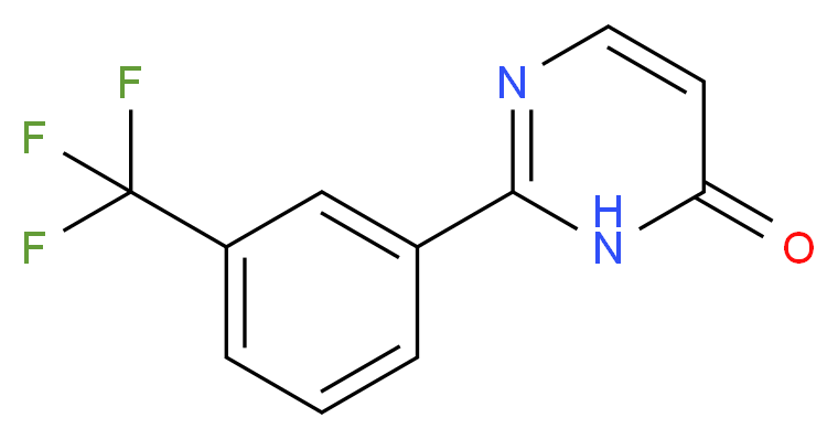 2-[3-(trifluoromethyl)phenyl]-3,4-dihydropyrimidin-4-one_分子结构_CAS_125903-84-6