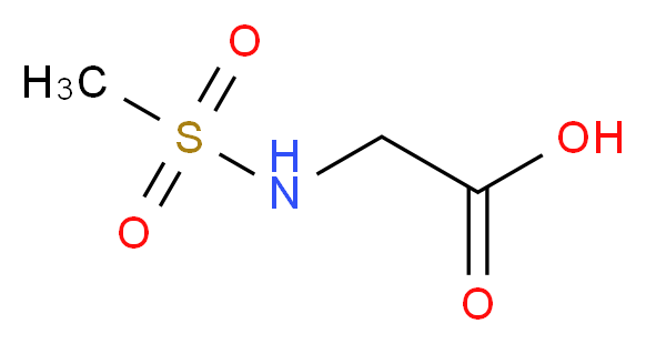 N-(methylsulfonyl)glycine_分子结构_CAS_35688-18-7)