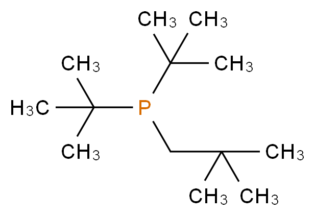 di-tert-butyl(2,2-dimethylpropyl)phosphane_分子结构_CAS_60633-21-8