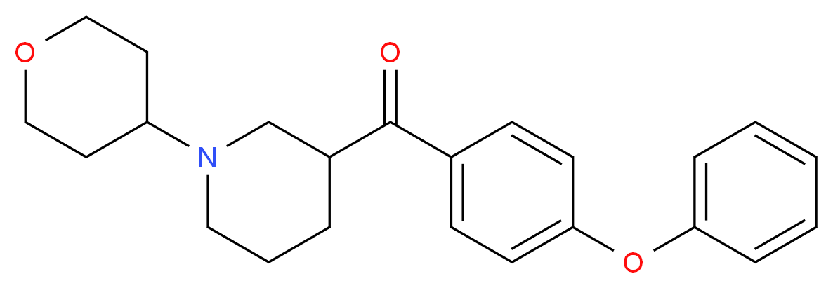 (4-phenoxyphenyl)[1-(tetrahydro-2H-pyran-4-yl)-3-piperidinyl]methanone_分子结构_CAS_)