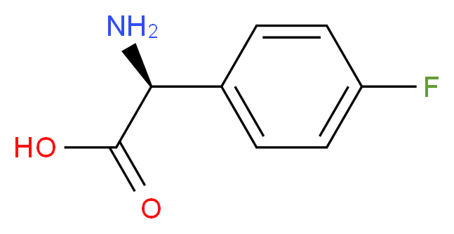 L-4-氟苯甘氨酸_分子结构_CAS_19883-57-9)