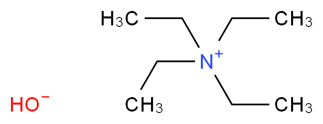 TETRAETHYLAMMONIUM HYDROXIDE, 25% SOLUTION_分子结构_CAS_77-98-5)