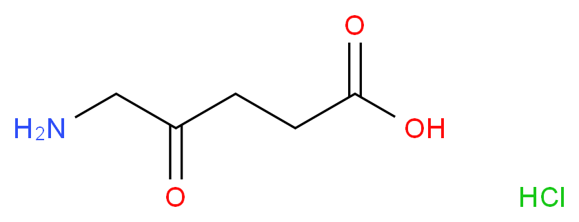 5-Aminolevulinic acid hydrochloride_分子结构_CAS_5451-09-2)