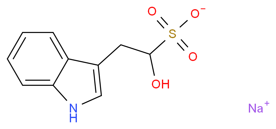 sodium 1-hydroxy-2-(1H-indol-3-yl)ethane-1-sulfonate_分子结构_CAS_20095-27-6