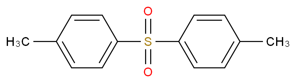 1-methyl-4-(4-methylbenzenesulfonyl)benzene_分子结构_CAS_599-66-6